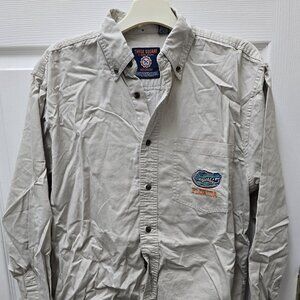 Three Square Florida Gators Denim Long Sleeve Shirt Medium